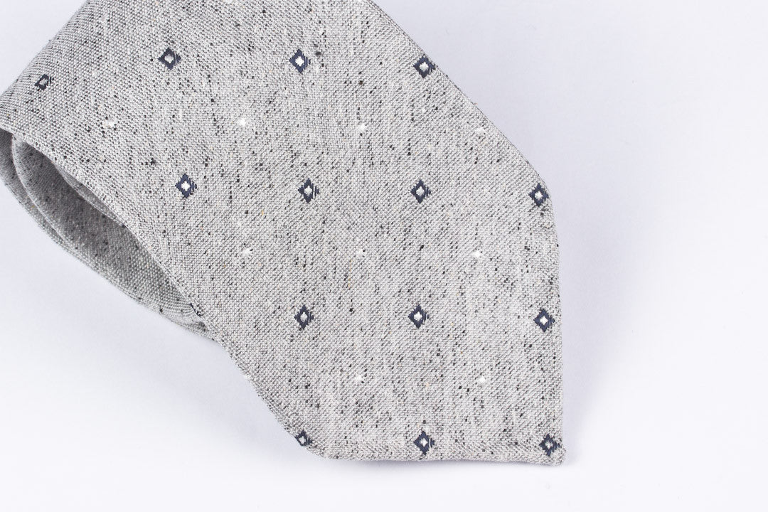 Light Grey Melange Squares