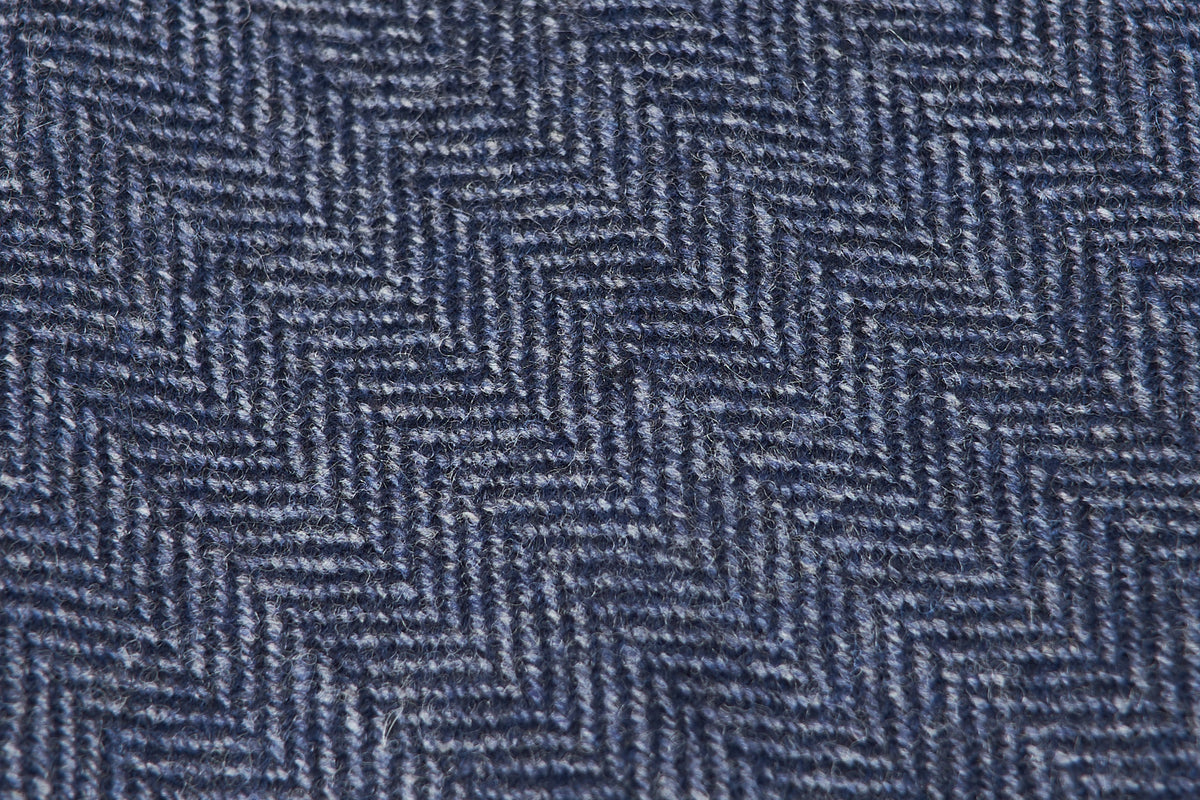 Blue Herringbone Wool Cashmere (OOS)