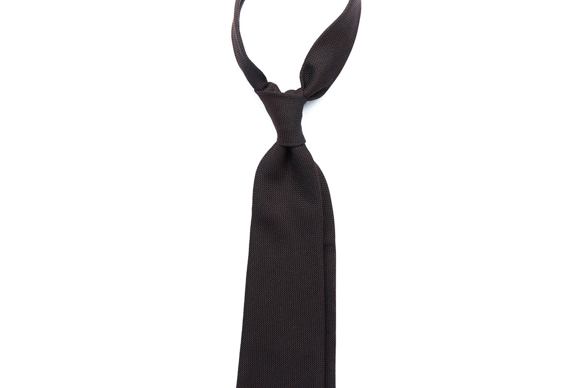Brown Silk Cashmere Grenadine