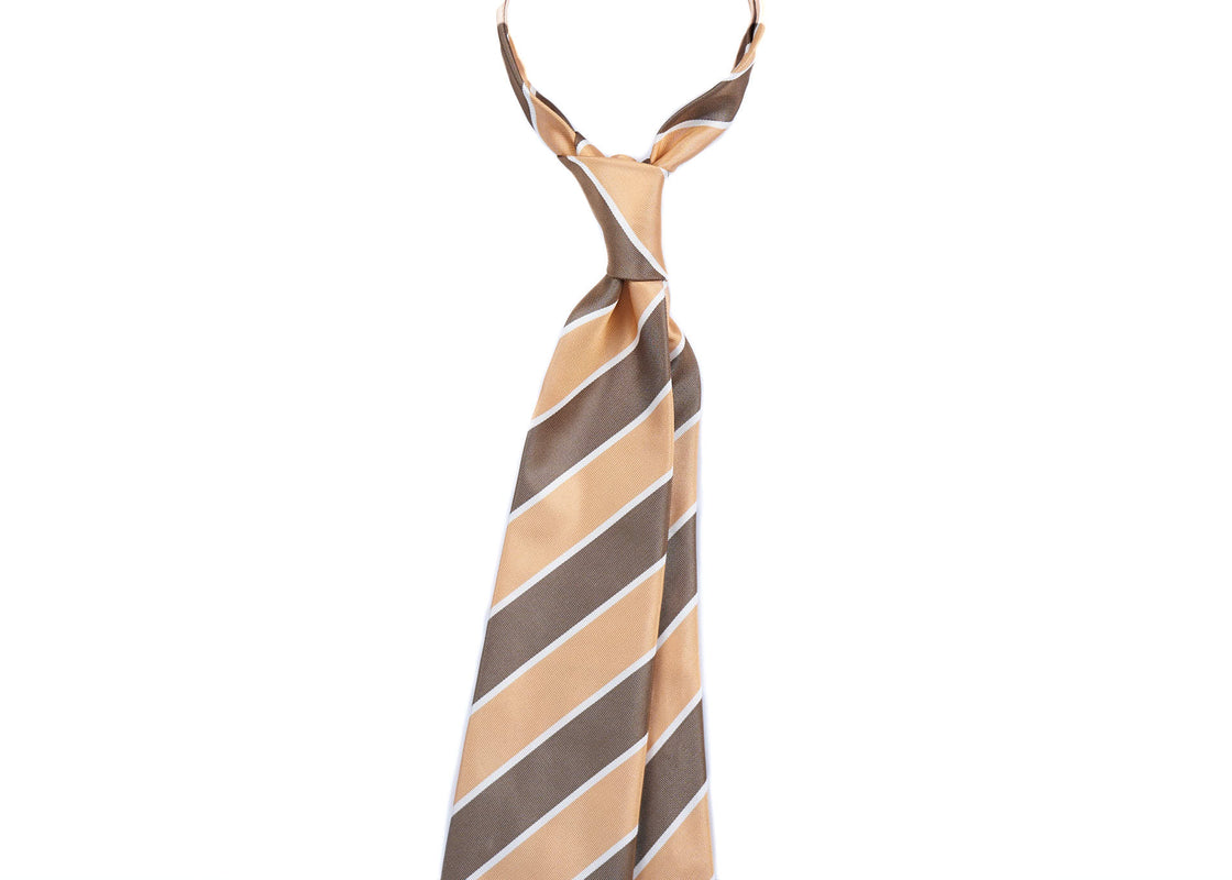 Pale Orange-Brown Block Stripes