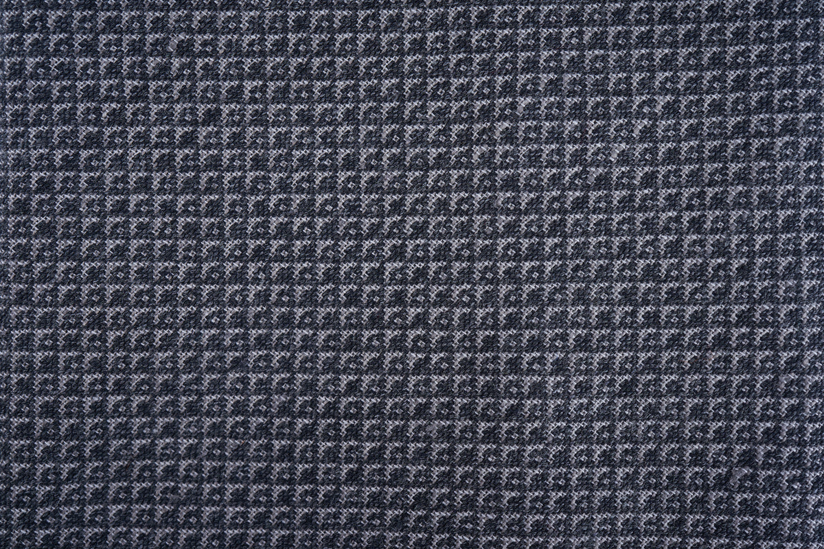 Grey Mini Squares Cotton/Linen