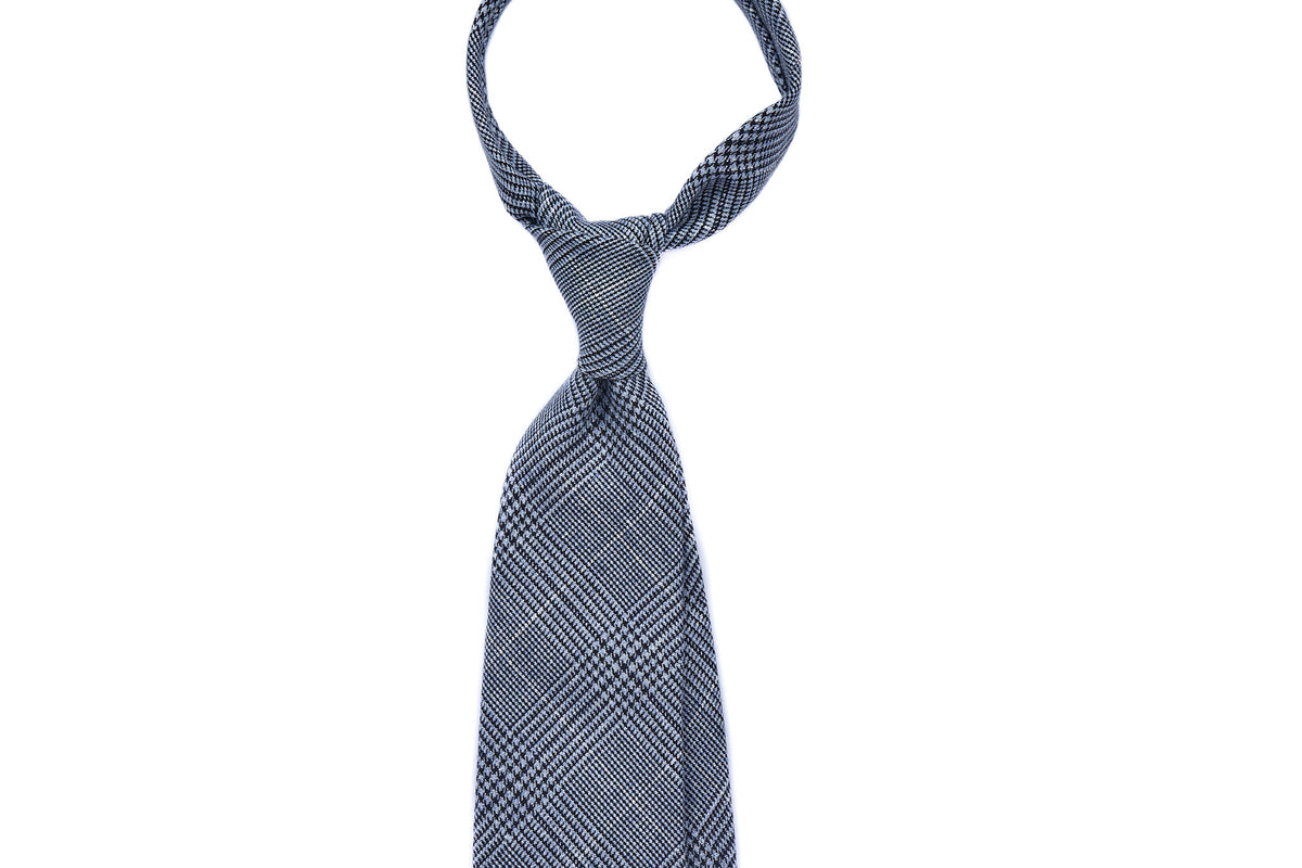 Blue Glencheck Wool Linen (last 2 pieces)
