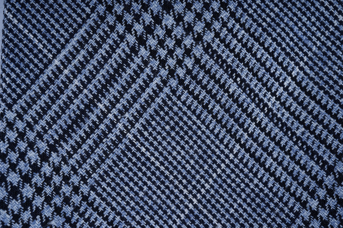 Blue Glencheck Wool Linen (last 2 pieces)