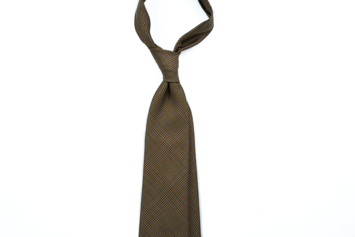 Brown-Teal Glencheck Wool