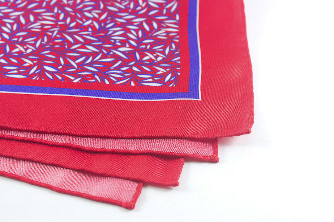 Chilli Red Leaf Print