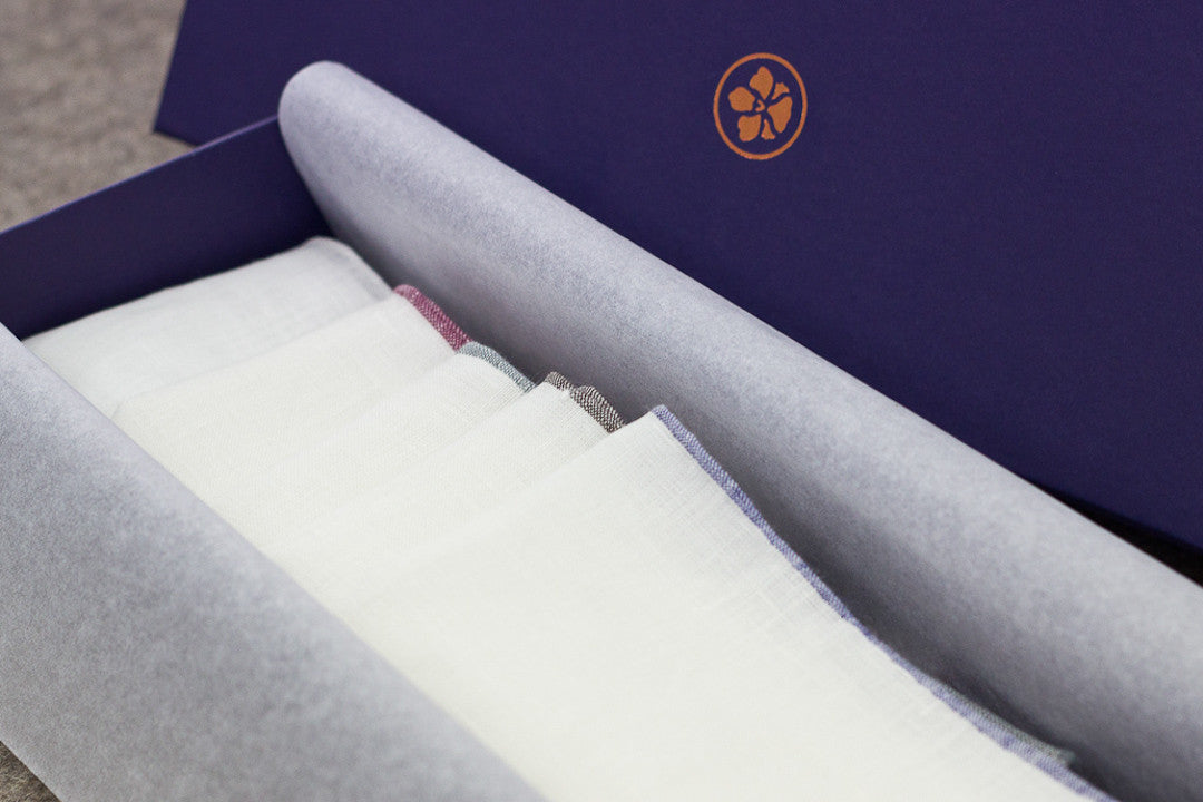 Set of 5 Linen Pocket Squares
