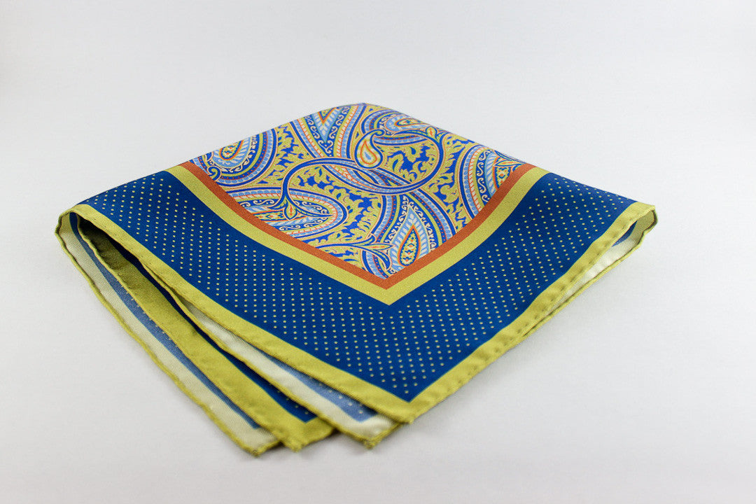 Lime Large Paisley