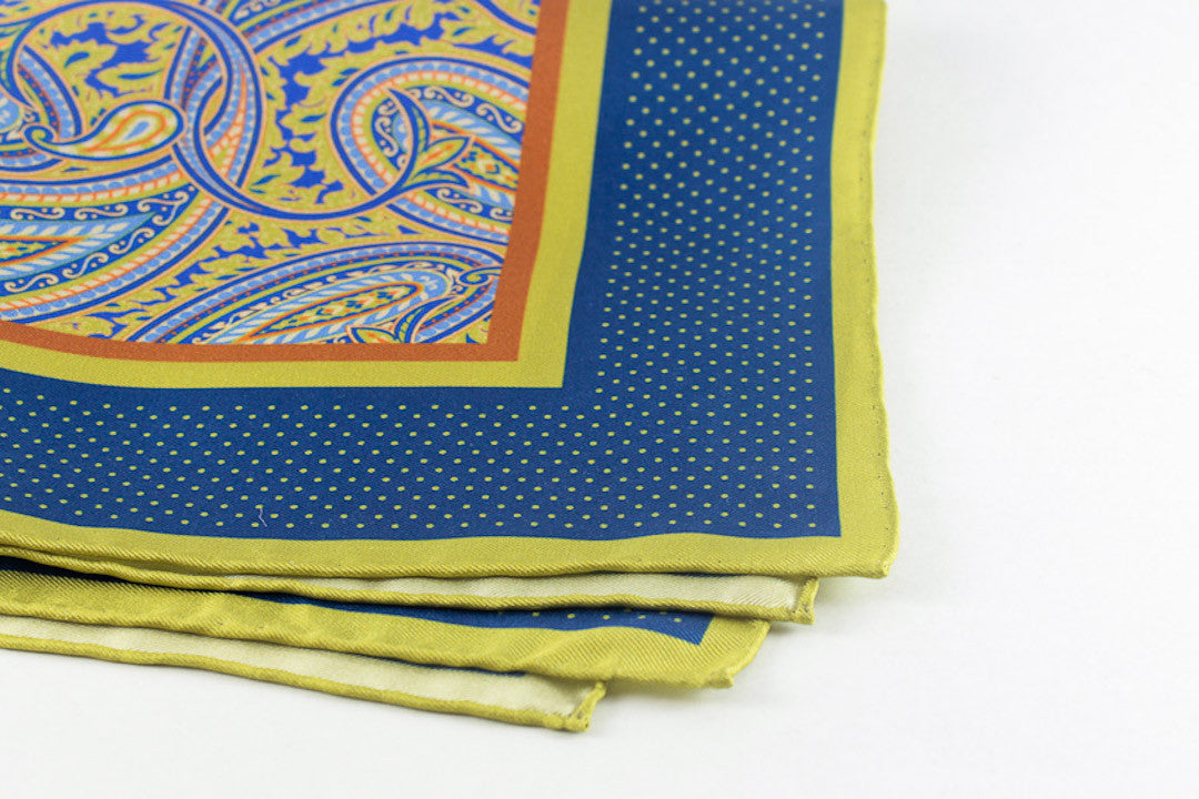 Lime Large Paisley
