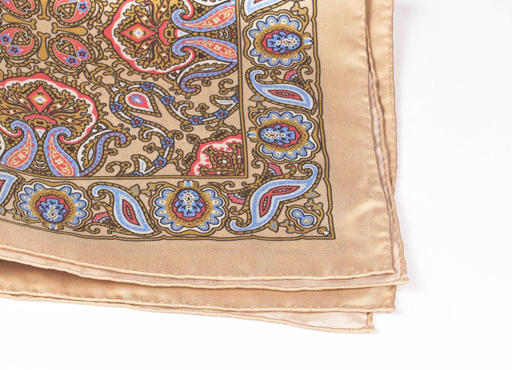Cream Large Floral Motif