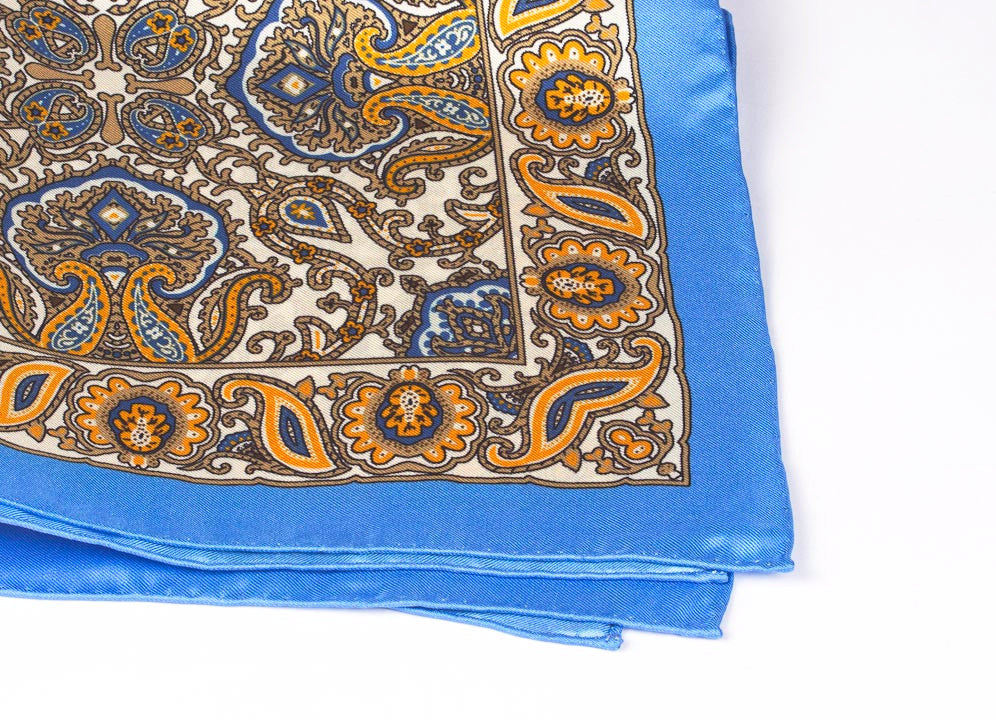 Blue Large Floral Motif