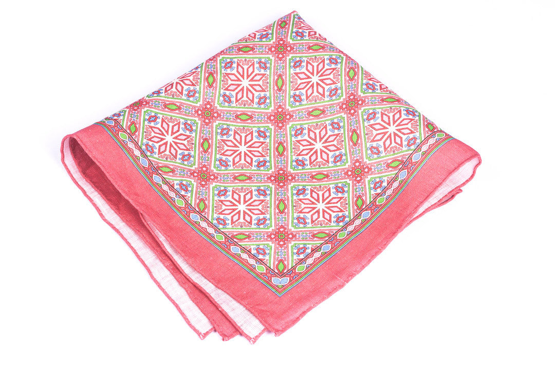 Pink Tiles in Linen